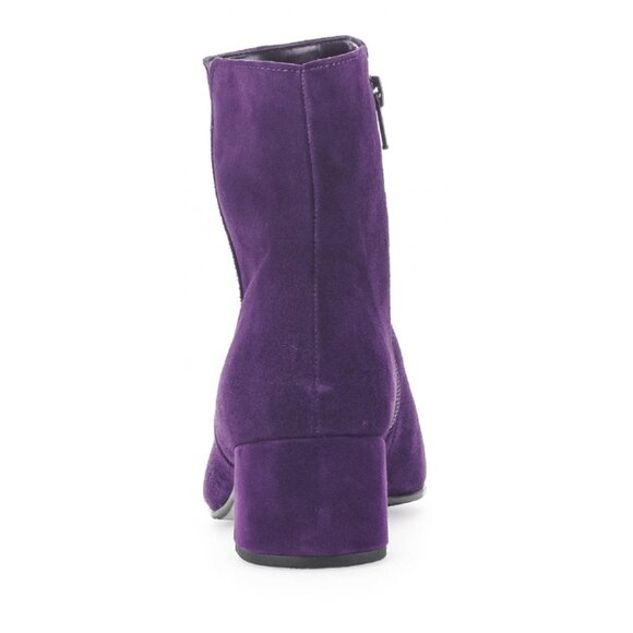 NWT GABOR Samtchevreau Purple Suede Zip-up Ankle Boots - Size 6.5 - Picture 6 of 17